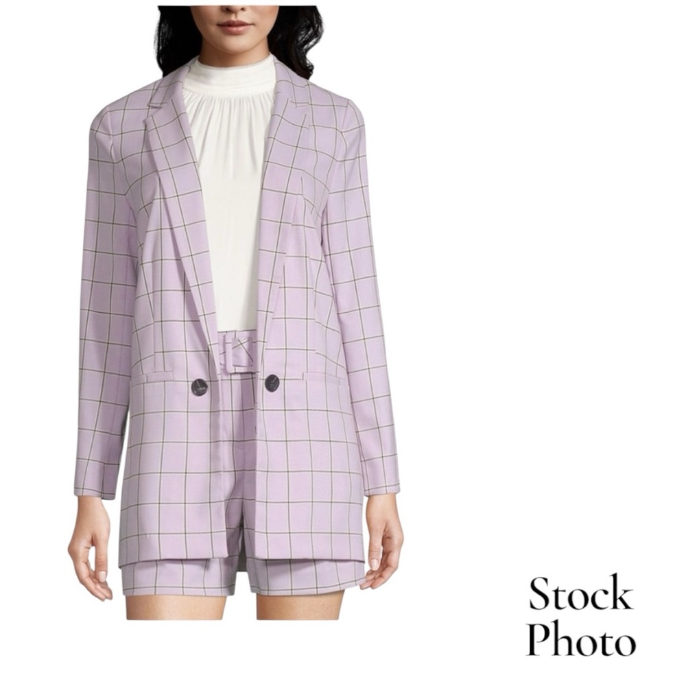 WORTHINGTON Purple/Lavendar Lined Blazer Coat Ladies Size M